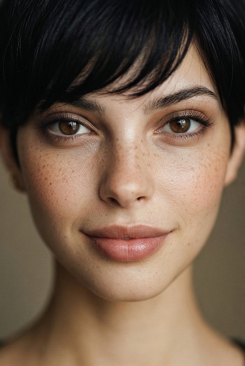 Elena Mori brand voice portrait illustration